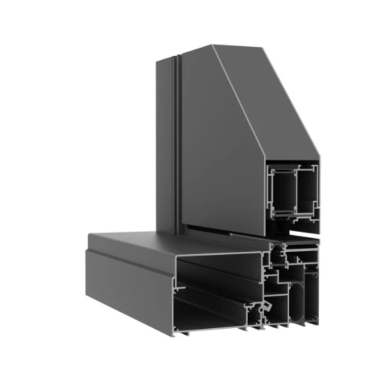 Sezione del profilo NormPro Plus alluminio porta a bilico
